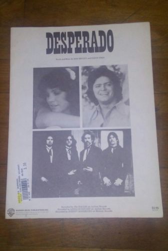 Desperado - Music Sheet - 1973 - Warner Brothers