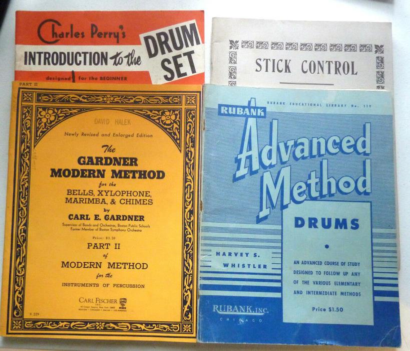 RUBANK ADVANCED METHOD Gardner Modern Bells Xylophone Stick Control Snare DRUMS
