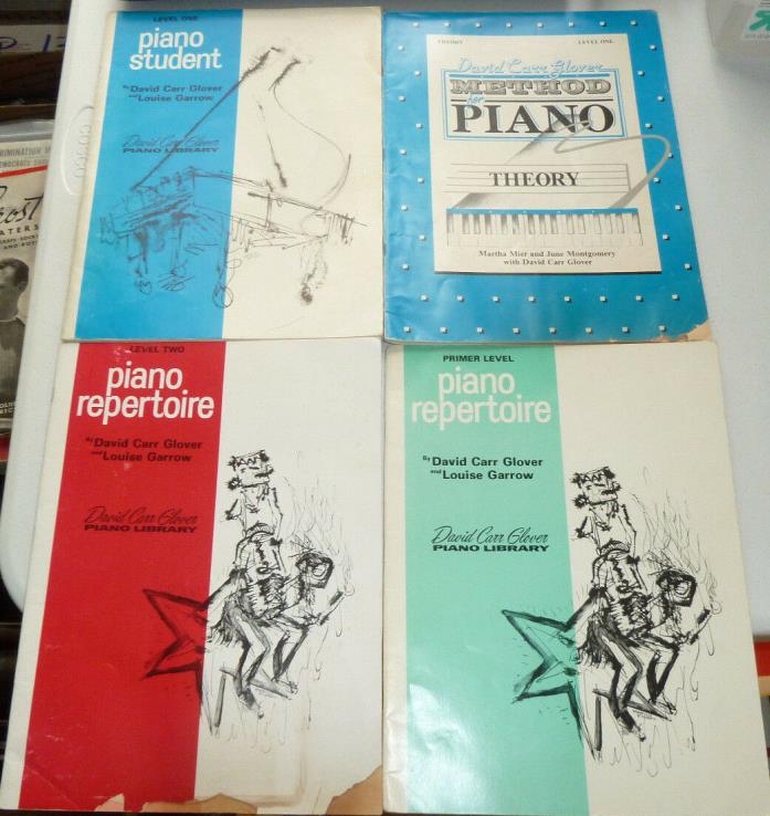 3 1960s/80s piano student method repertoire level 1 2 David C Glover Sheet Music
