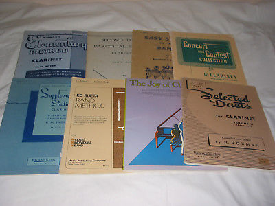 LOT OF 10 MUSIC SHEETS FOR CLARINET SEE PICTURES