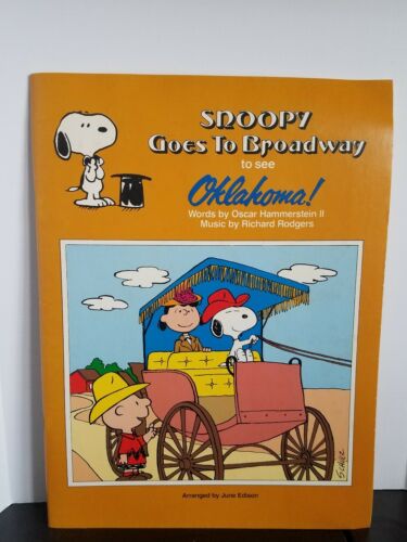 Snoopy Goes To Broadway To See Oklahoma Soft Cover Music Piano Book