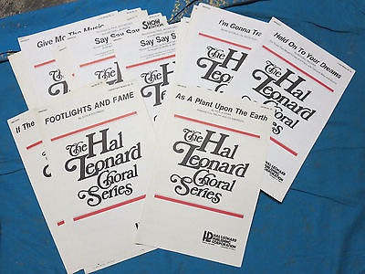 LOTS OF HAL LEONARD CHORAL SERIES SHEET MUSIC, HAL LEONARD PUBLISHING CO.