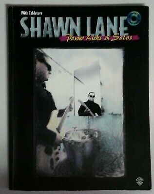 SHAWN LANE POWER LICKS & SOLOS GUITAR TAB TABLATURE MUSIC BOOK WITH CD