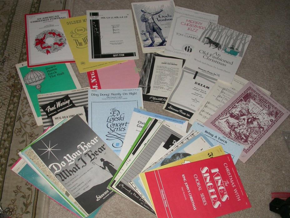 Choral Sheet Music  Lot of 50+ Singles