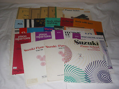 LOT OF24 MUSIC SHEETS FOR STUDY PIANO     SEE PICTURES