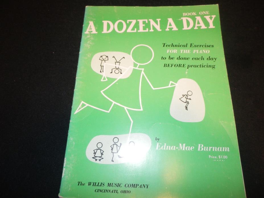 A DOZEN A DAY Technical Exercises for the PIANO Book One (Burnam)  GUC