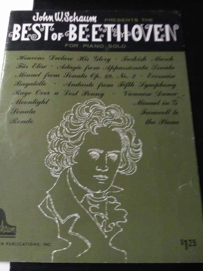 Piano Book: John W Schaum Presents: The Best Of Beethoven For Piano Solo