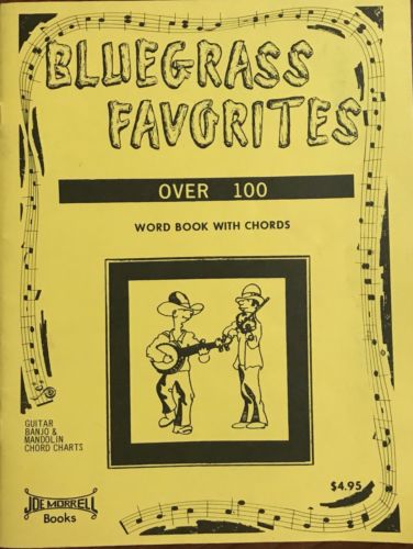 BLUEGRASS FAVORITE SONGS WORD BOOK WITH CHORDS BANJO MANDOLIN GUITAR