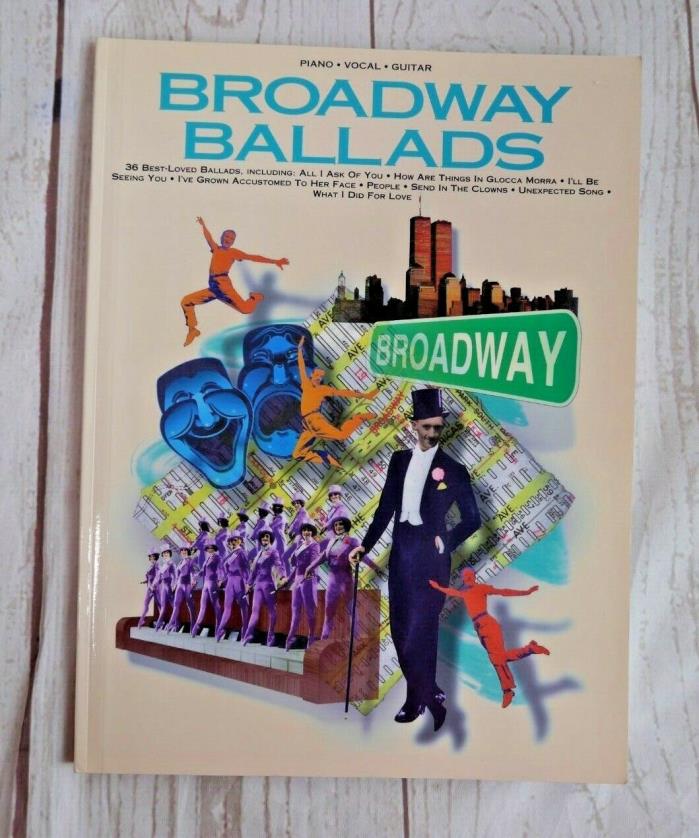 Broadway Ballads Piano Vocal Guitar Music Song Book