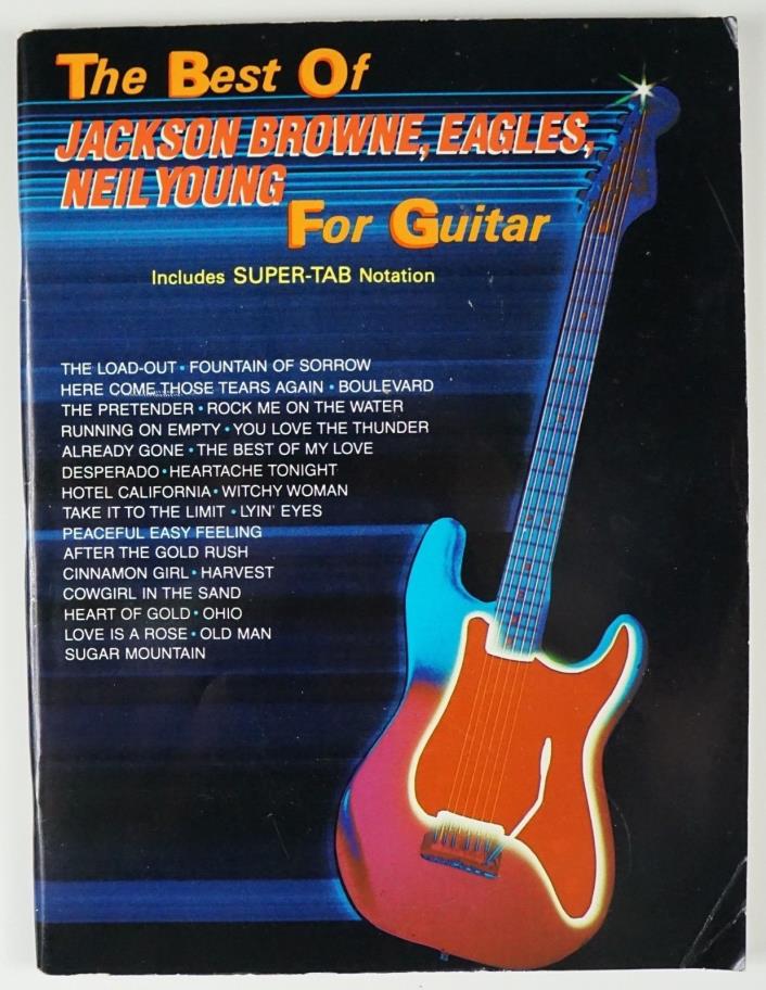 Best of Jackson Browne, Eagles, Neil Young For Guitar Music Book, Warner Bros.