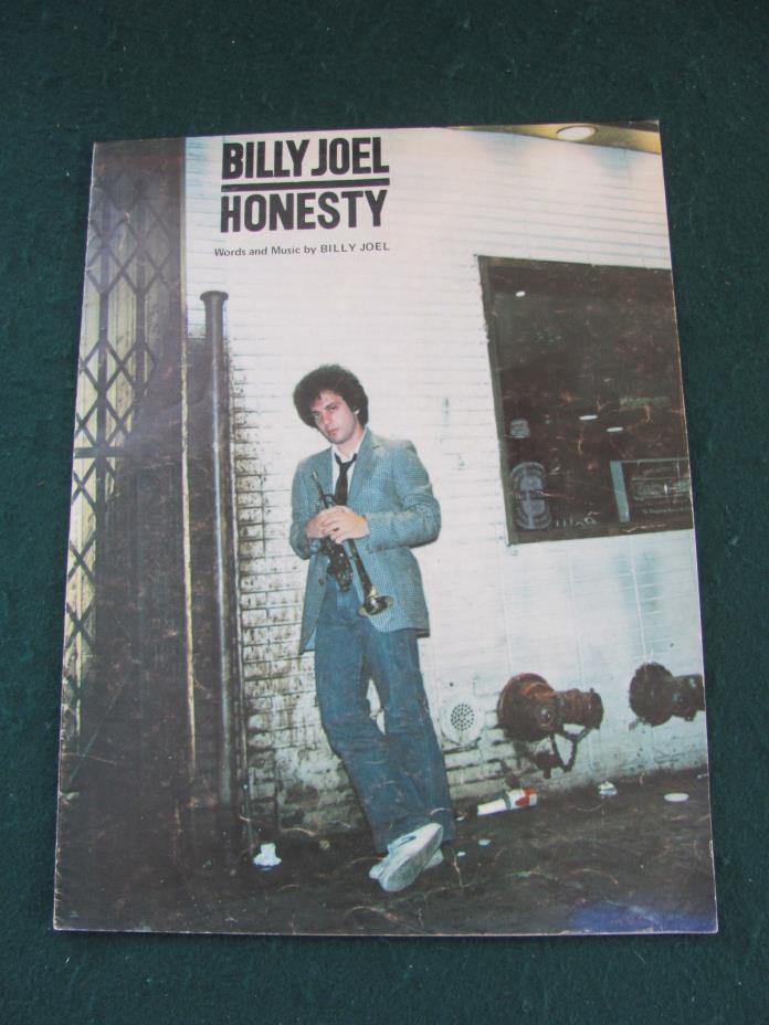 1978 SHEET MUSIC HONESTY RECORDED BY BILLY JOEL