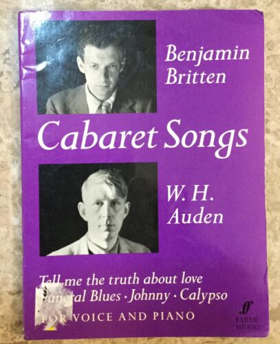 CABARET SONGS Sheet Music Piano/Voice by Benjamin Britten 9780571505777