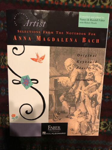 Faber Piano Book — Anna Magdalena Bach — Selections From Notebook — NEW