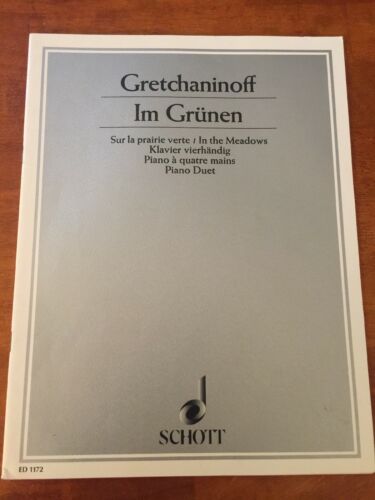 In the Meadows Piano Duet Opus 99 by A. Gretchaninoff ED 1172 Schott