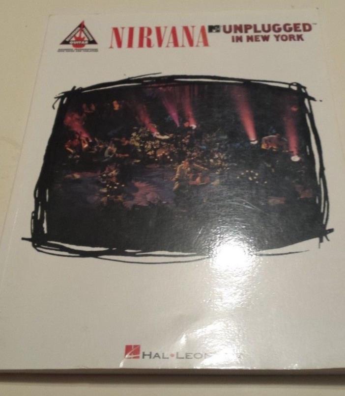 NIRVANA UNPLUGGED IN NEW YORK GUITAR TAB SONGBOOK TABLATURE MUSIC BOOK