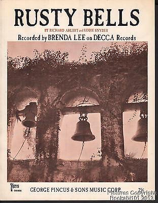 1965 Ahlert & Snyder / Brenda Lee Sheet Music (Rusty Bells)