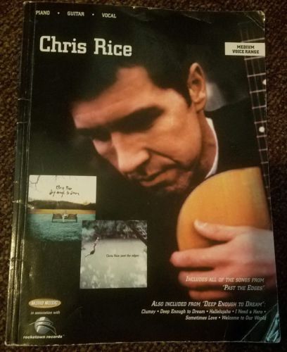 CHRIS RICE past the edges / deep enough to dream SHEET MUSIC SONG BOOK oop RARE