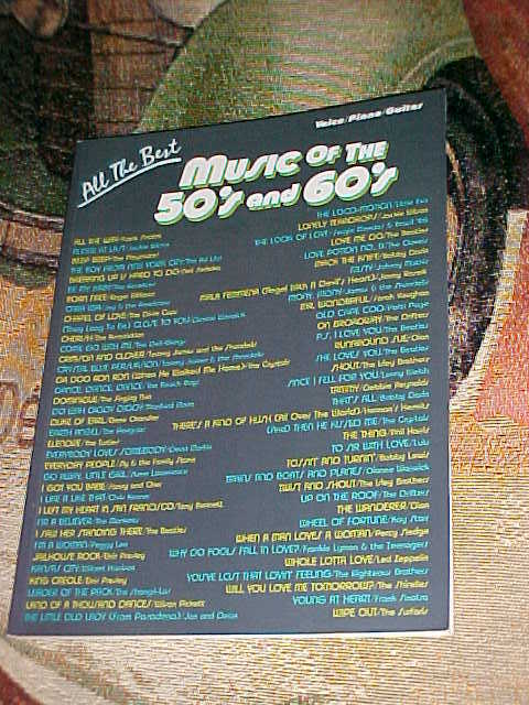 All The Best Music of the 50's and 60's Songbook Voice Piano Guitar 200 pages