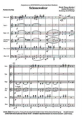 Schneewalzer German Oktoberfest Band Sheet Music