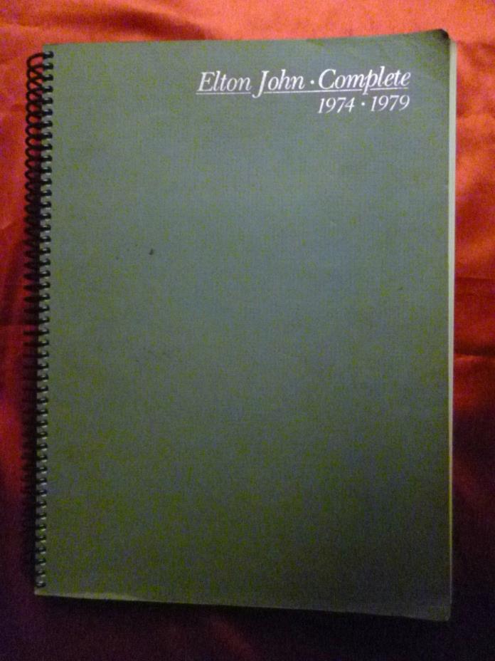 Spiral Bound ELTON JOHN COMPLETE 1974-1979 Songbook 62 songs has all BLUE MOVES