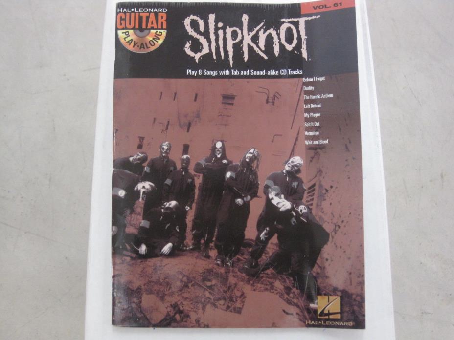 Slipknot Guitar Play Along Vol. 61 CD Sheet Music Song Book Guitar Tab Tablature