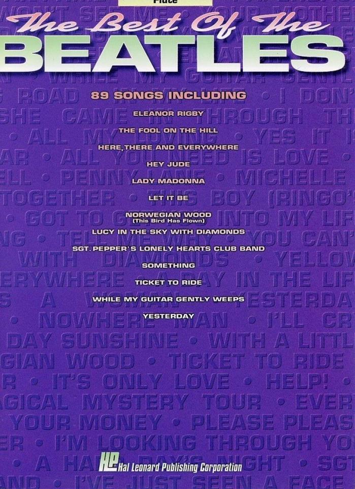 Songbook - Best of the Beatles, Flute - Hal Leonard - Nice Condition