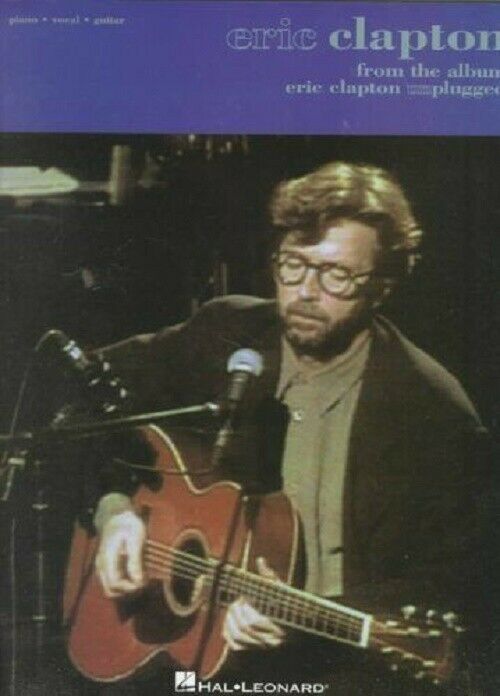 Eric Clapton Unplugged Sheet Music Piano Vocal Guitar Songbook VERY GOOD