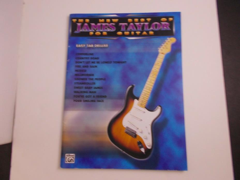 *  THE NEW BEST OF JAMES TAYLOR FOR GUITAR-easy tab deluxe SONGBOOK