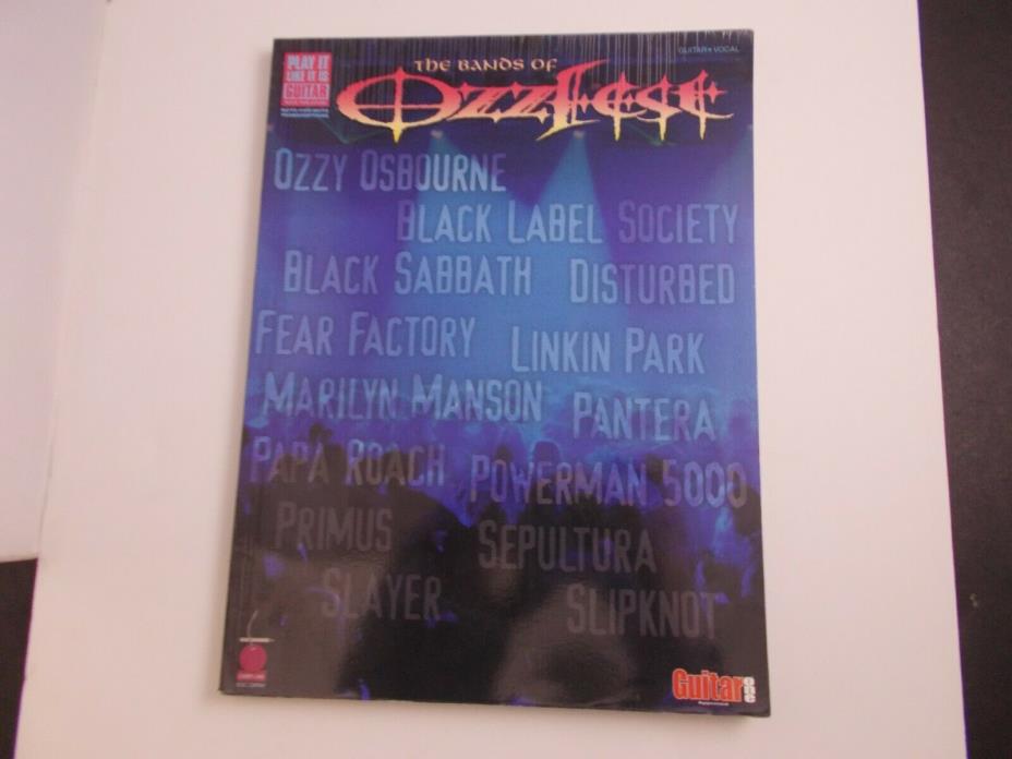 *   bands of OZZFEST-SABBATH-LINKIN-MANSON-ROACH-SLAYER-PRIMUS- SONGBOOK