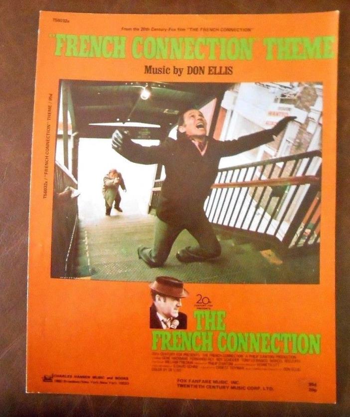 1972 Gene Hackman Movie Photo Sheet Music 