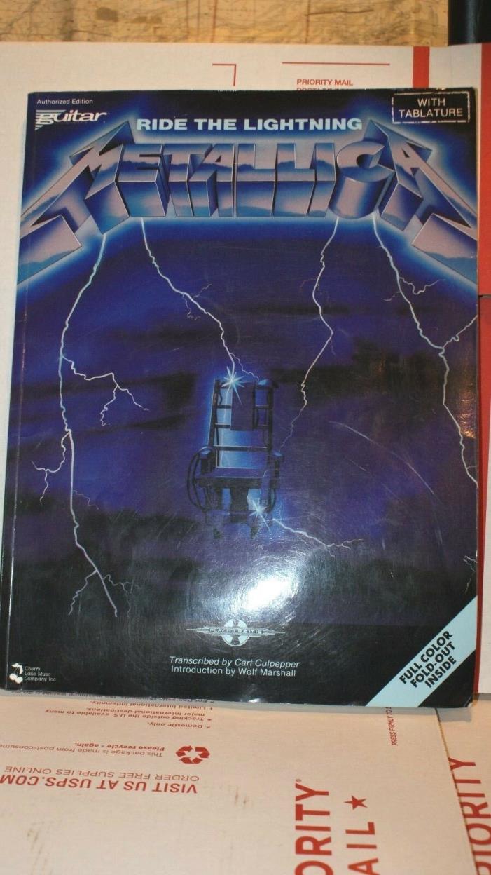 Guitar Ride The Lightning Metalllica With Tablature Book