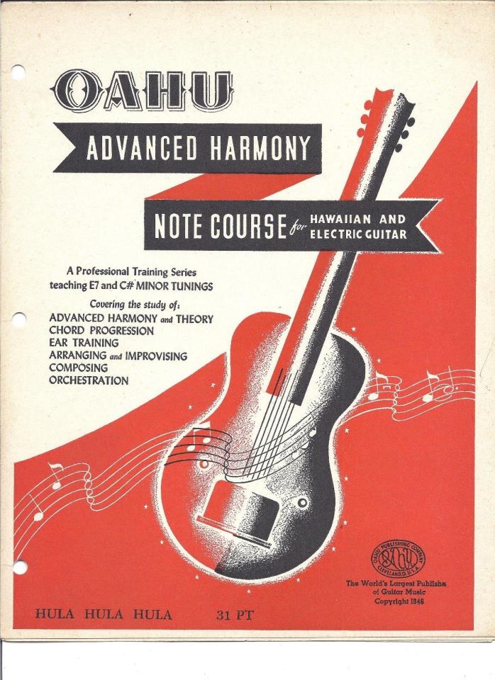 HULA HULA HULA Oahu Advanced Harmony Note Course Electric & Hawaiian Guitars