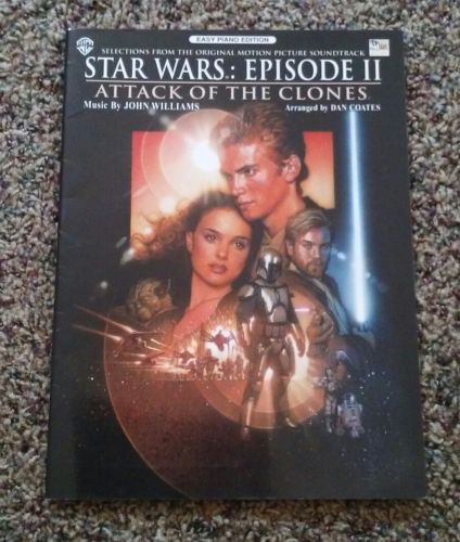 Star Wars Episode II Attack of the Clones easy piano book