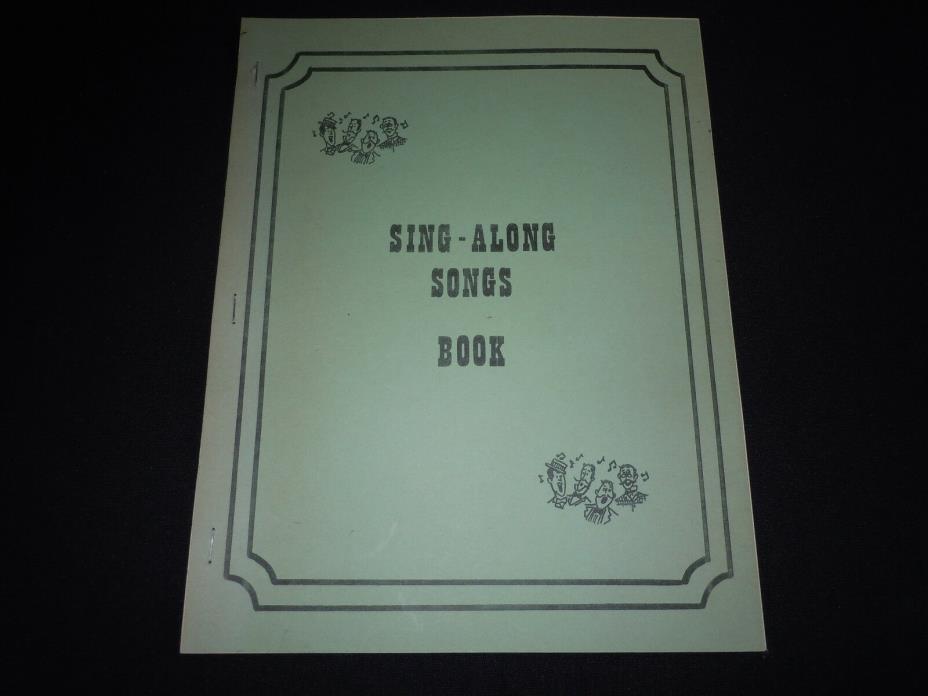 Vintage Antique Sing - Along Songs Book.  Stapled 31 Page Booklet  150 Songs!