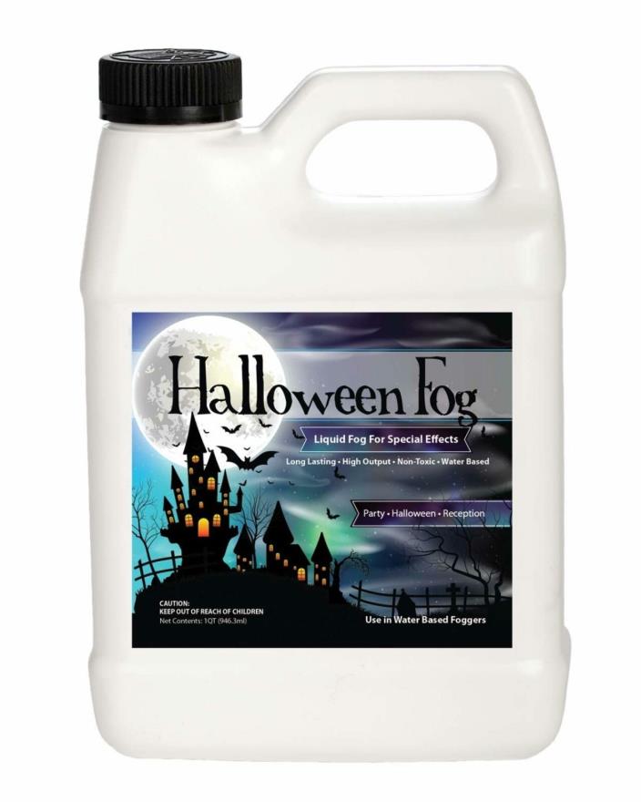 Sanco Industries Halloween Fog Juice - 1 Quart of Organic Fog Fluid - Medium Den