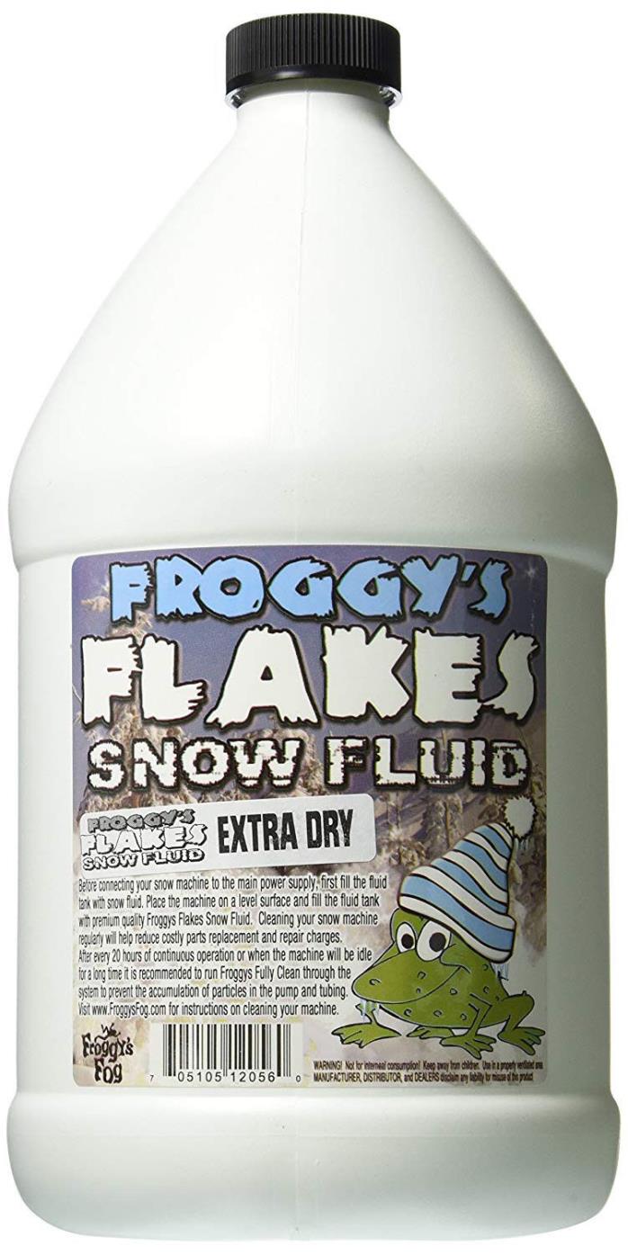 Froggys Snow Juice 1 Gallon Evaporative Fluid Artificial Snow Flakes EXTRA DRY