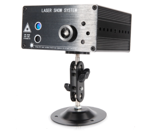 9W RGB Auto / Manual / Sound Active Remote Control LED Strobe Laser Stage Light