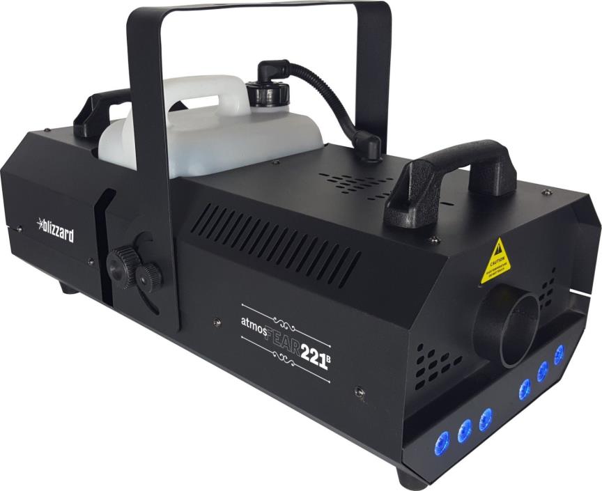 Blizzard AtmosFEAR 221b /1500 watt fog machine with 6x3 watt RGB LEDs MAKE OFFER