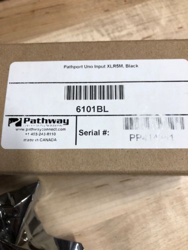 Pathway Connectivity Pathport Uno Input Xlr5m 6101BL Black
