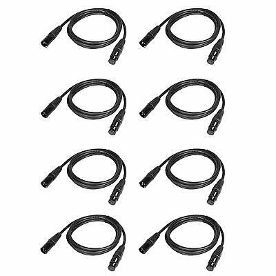 2m/6.5ft 3-Pin Female to 5-Pin Male XLR DMX Cable Stage Light Cables Wires