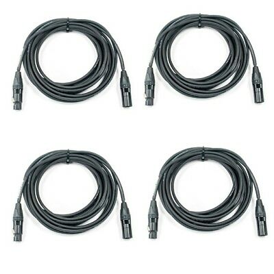 4 Hand Built DMX 3-Pin 100 ft Quality Cables Neutrik XX Connectors by Elite Core