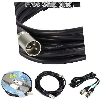 Chauvet DJ 25 Foot Male to Female 3 Pin DMX Lighting Effect Cable | DMX3P25FT