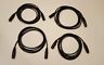 Lot of 4 - Pre-Owned - 10 foot DMX 3-Pin XLR Pro Lighting Wires Cables 10' Bulk