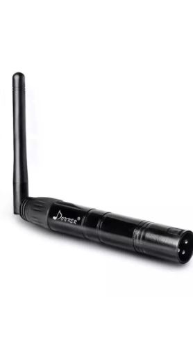 Donner 1PCS Black Metal DMX512 DMX Dfi DJ 2.4G Wireless Transmitter with Adapter