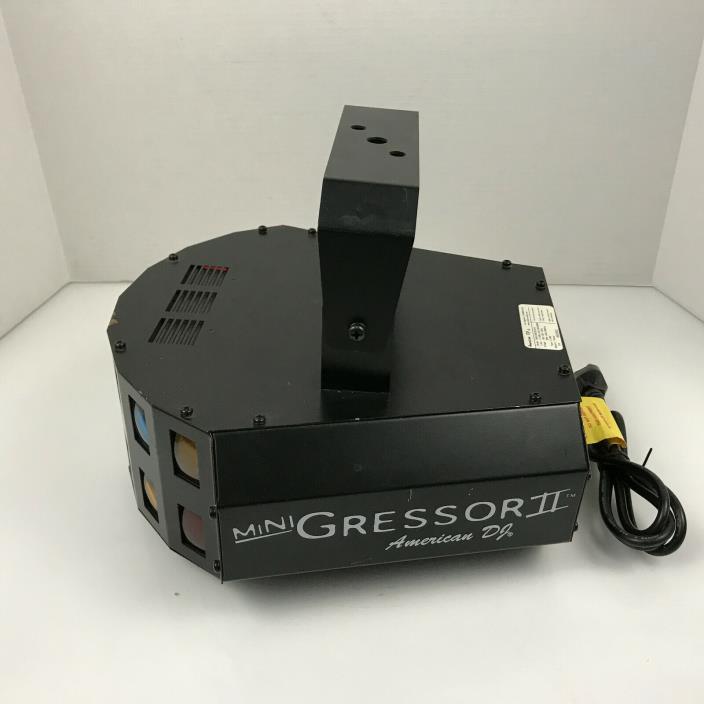 American DJ Mini-Gressor II Motorized Sound-Activated Light Multi Color 3.D5