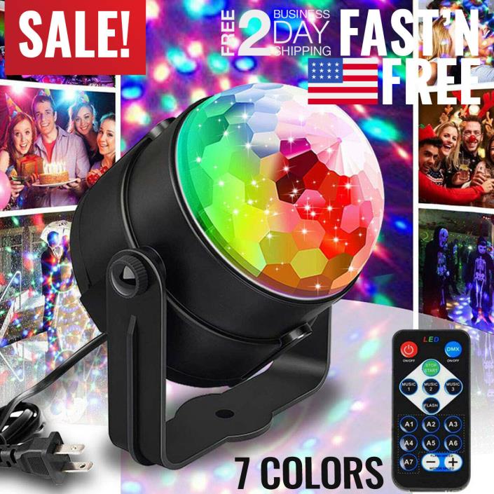 Party Disco Lights Strobe Led Dj Ball Sound Activated Dance Bulb Lamp Decoration