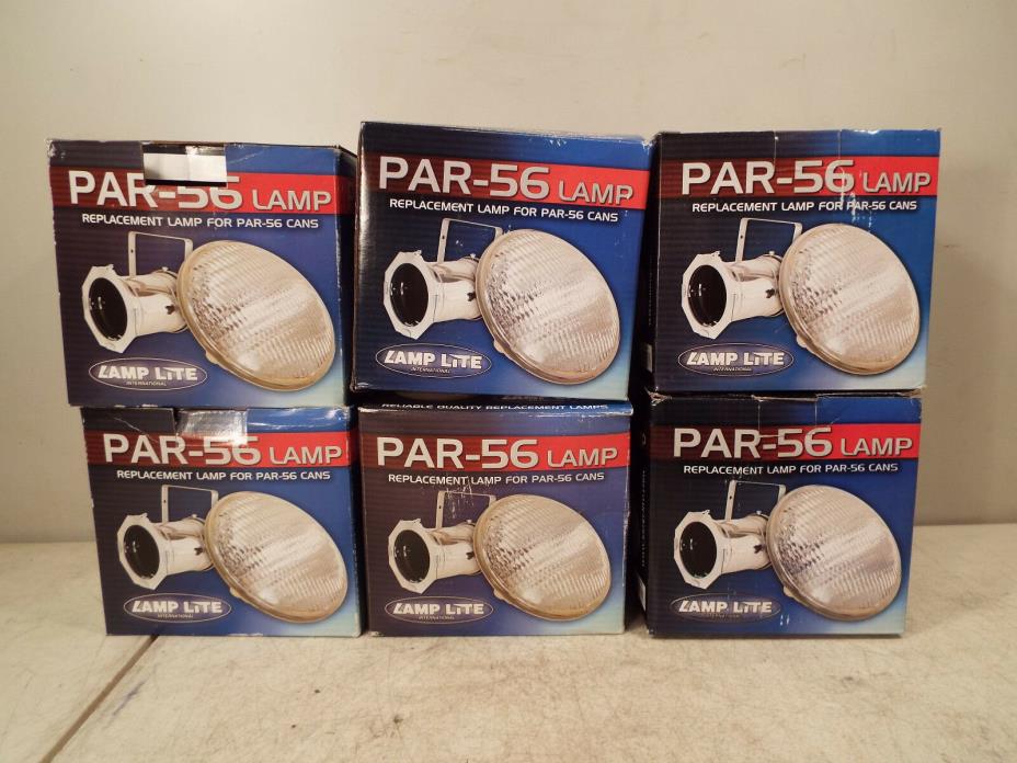 Lot of 6 Lamp Lite LL-300 PAR56N 300 Watt PAR 56 Sealed Beam Narrow Stage Lights