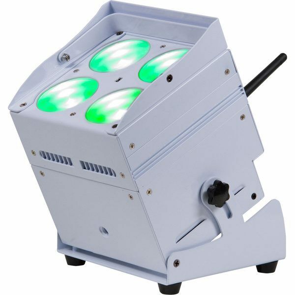 ColorKey MobilePar Hex 4 (White) - Battery Powered Wireless DMX LED Par