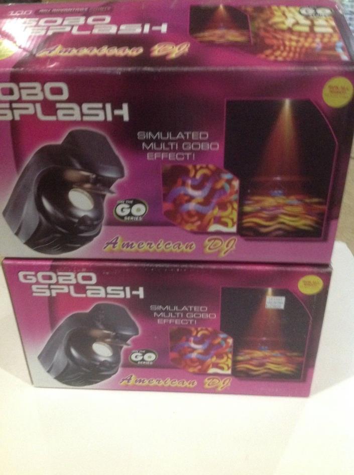 American DJ ADJ Icon On The Go Series -  Gobo Splash Light  open Box -MINT !
