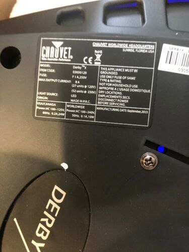 Chauvet Derby X Led Lights(2 With Clamps)